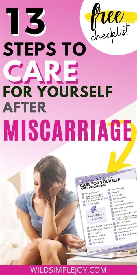 What should I do after miscarriage at home?