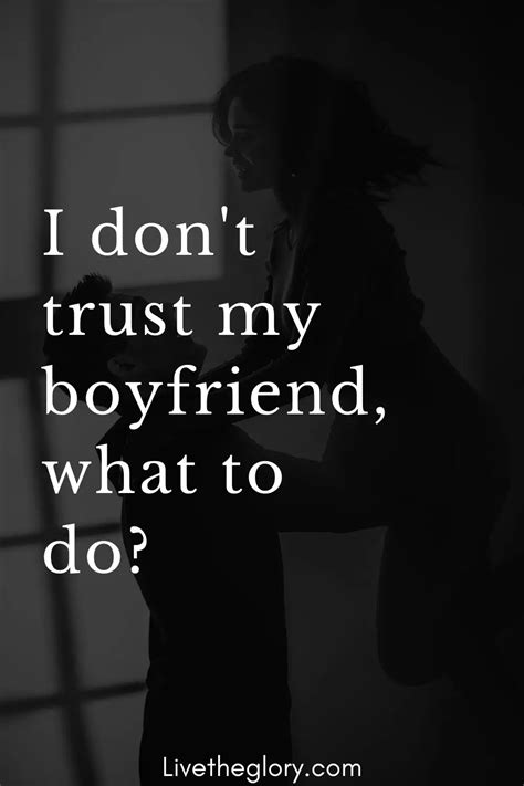 What should I do if I can't trust my boyfriend?