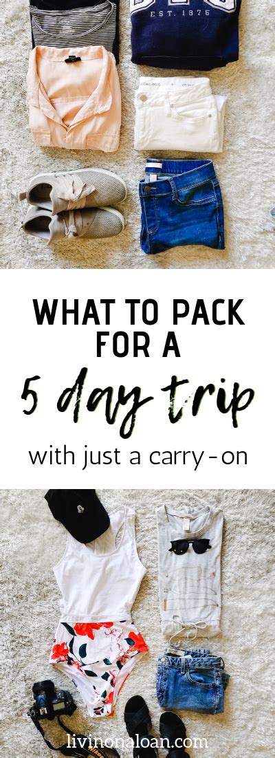 What should I pack for a 5 day trip?