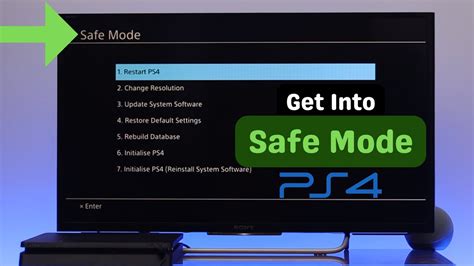 What should I select in Safe Mode PS4?