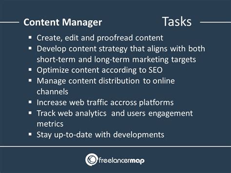 What should a content manager do?