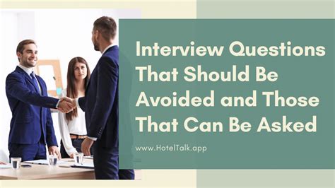 What should be avoided in the interview?