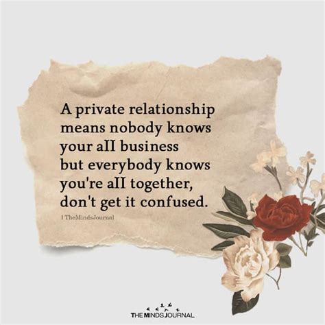 What should be private in a relationship?