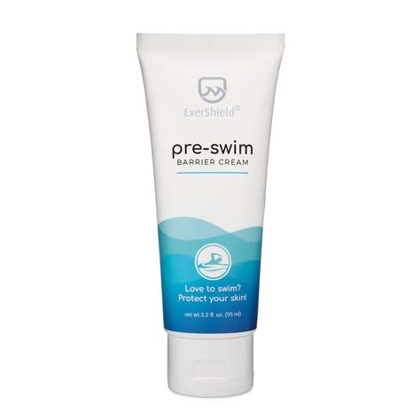 What should we apply on skin before swimming?