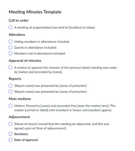 What should you avoid in meeting minutes?