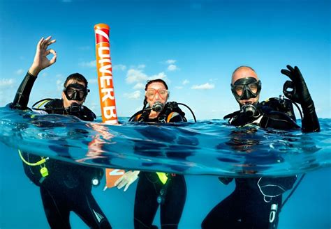 What should you do before scuba diving?