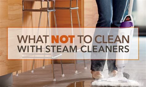 What should you not clean with a steam cleaner?