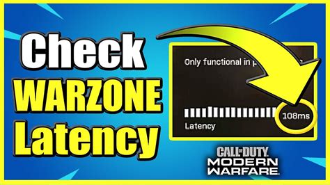 What should your latency be on cod?