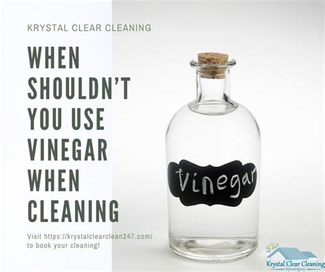 What shouldn't you use vinegar on?