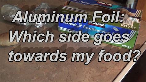 What side of aluminum foil is safe?