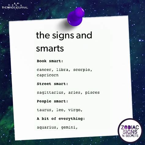 What sign is very smart?