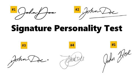What signature says about your personality?
