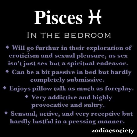 What signs are good in the bed with Pisces?