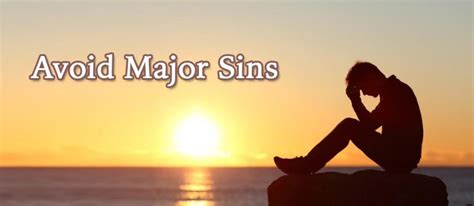 What sins should be avoided?