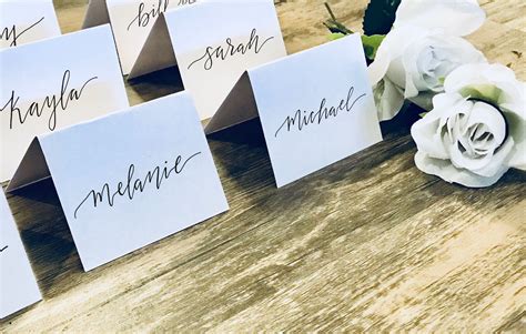 What size are table name cards?