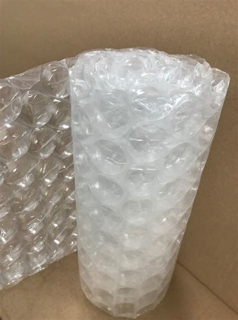 What size bubble wrap for glass?