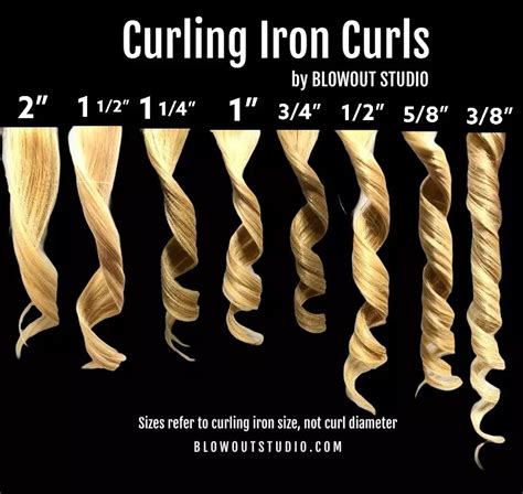 What size curling iron makes loose curls?