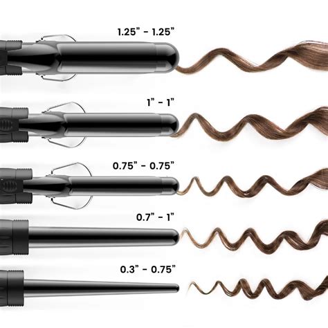 What size curling wand is best for thick hair?
