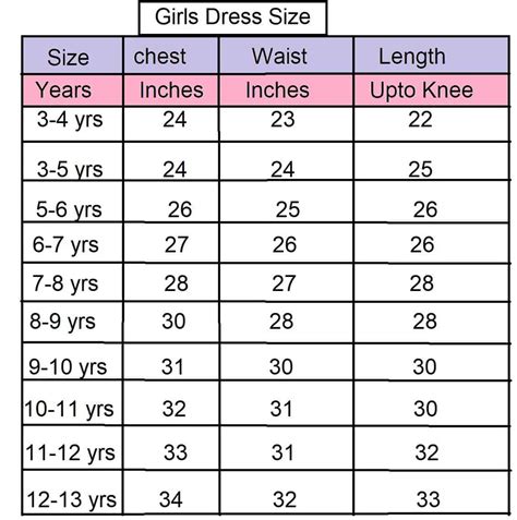 What size does a 13 year old girl wear?