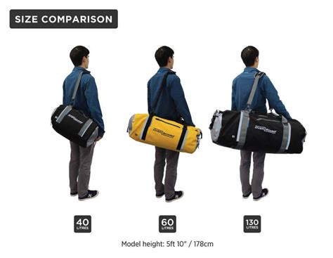 What size is 60L duffle?