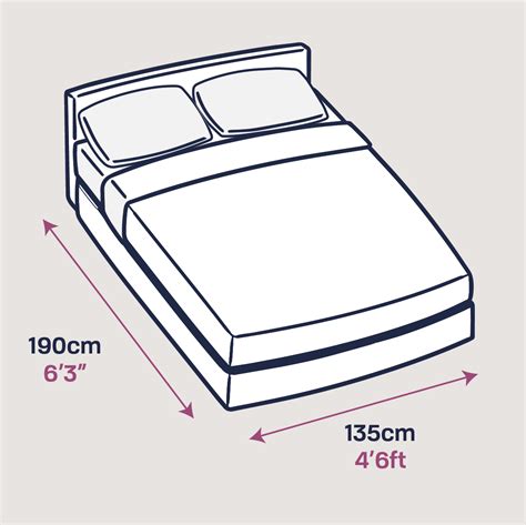 What size is a double bed UK?