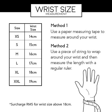 What size is a skinny wrist?