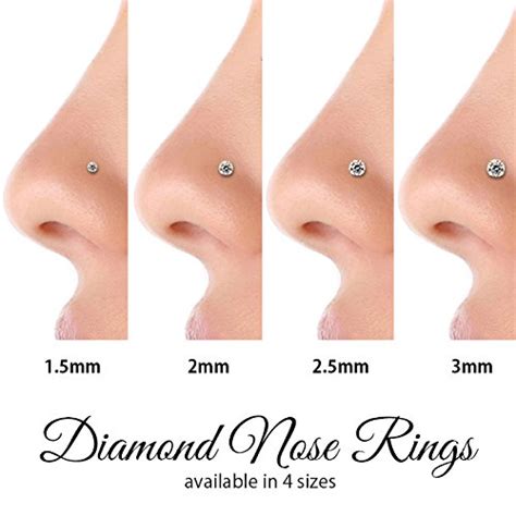 What size stud is best for nose?