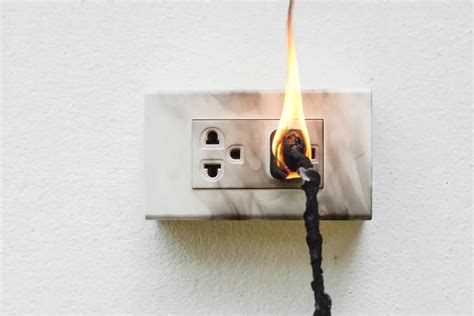 What smell indicates an electrical fire?