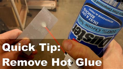 What softens hot glue?