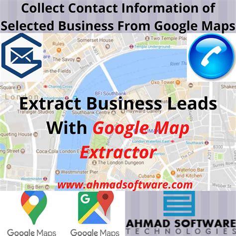 What software extracts data from Google Maps?