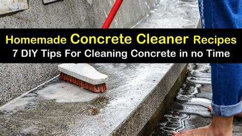 What solution removes concrete?