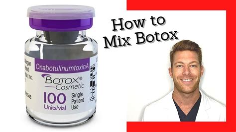 What solution to mix with Botox?