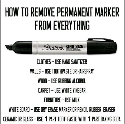 What solvents remove Sharpie?