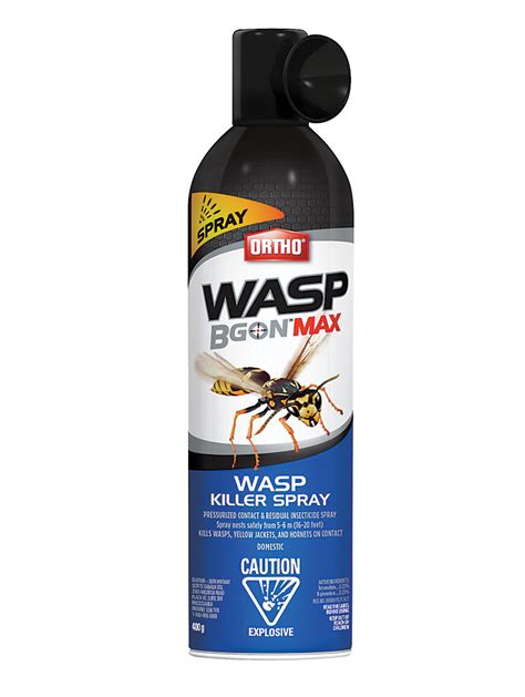 What spray kills wasps instantly?