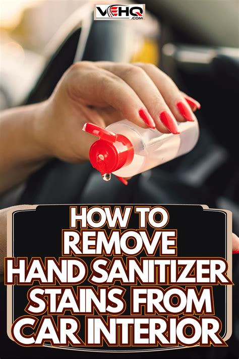 What stains does hand sanitizer remove?