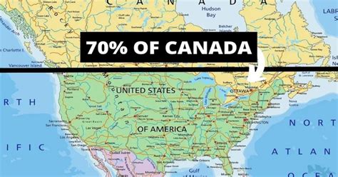 What state do most Canadians live?