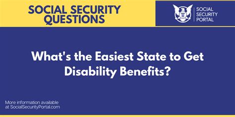 What state is easiest to get disability?