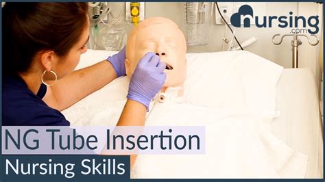 What steps for nasogastric tube insertion should the nurse review with her preceptor?
