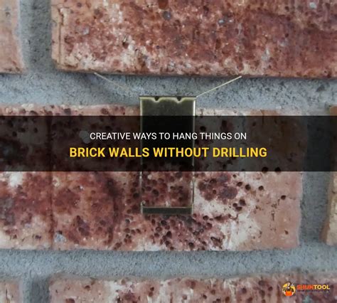 What sticks on brick without drilling?