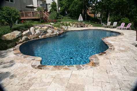 What stone is used in pools?