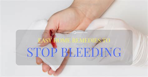 What stops bleeding quickly?