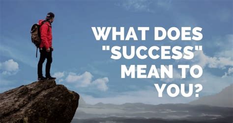 What success means to you?