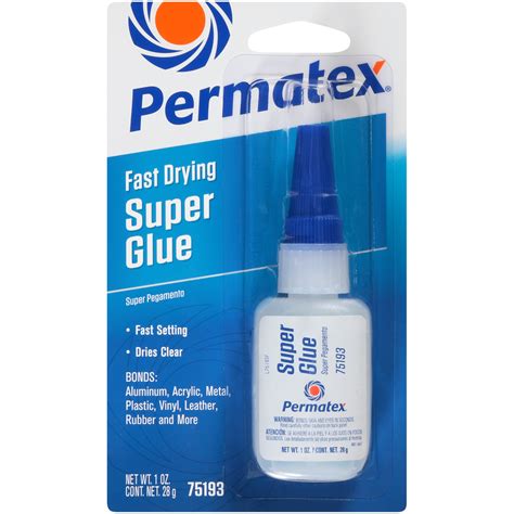 What super glue dries white?