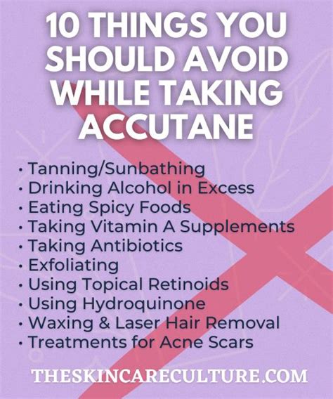 What supplements to avoid while on Accutane?