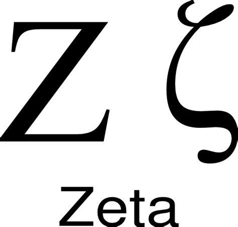 What symbol is zeta?