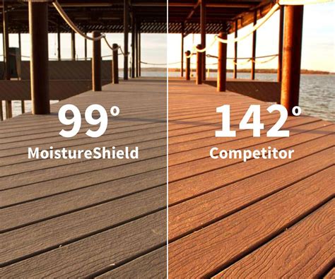 What temperature does composite decking melt?