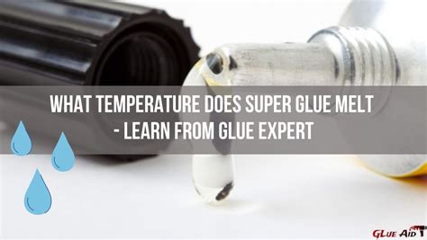 What temperature does glue melt?