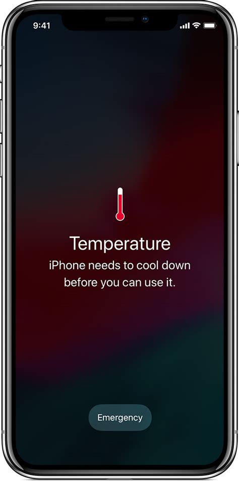What temperature will iPhone turn off?