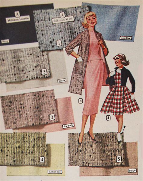 What textiles fabrics were used in 1950?