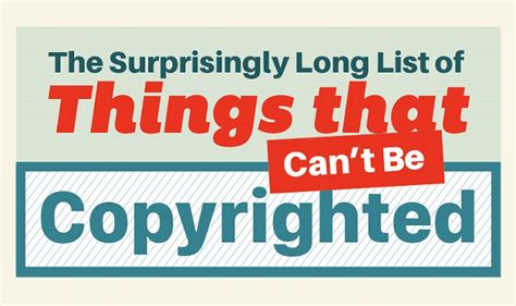 What things can't be copyrighted?